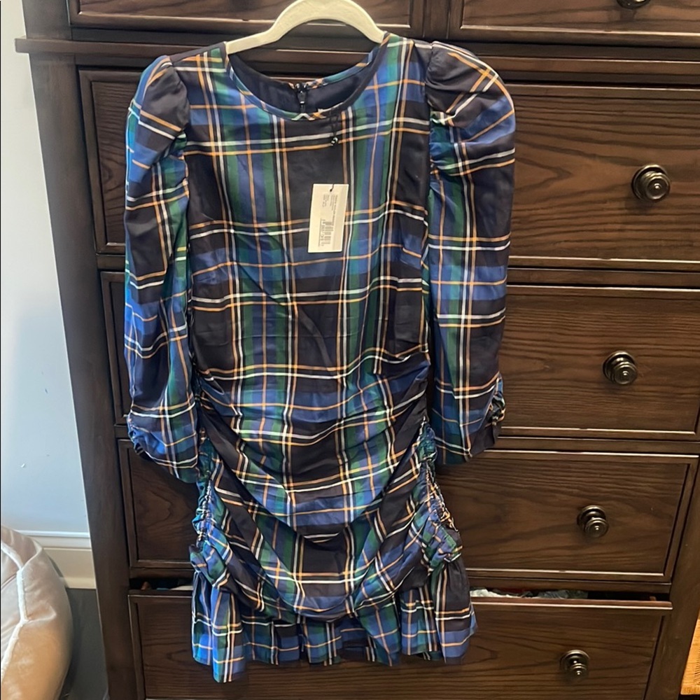 Plaid Long Sleeve Dress
